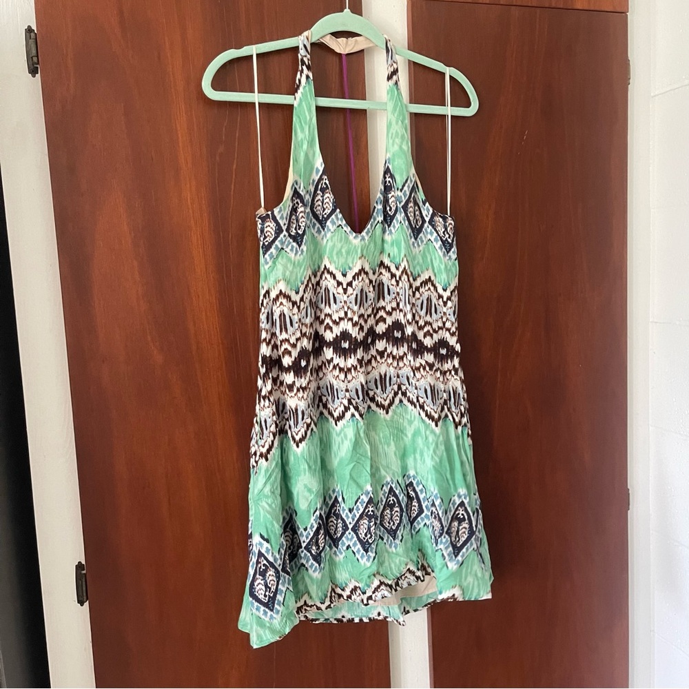 Lavender Brown halter dress